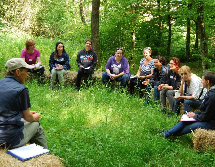 Trening za trenere s polaznicima okruženima prirodom